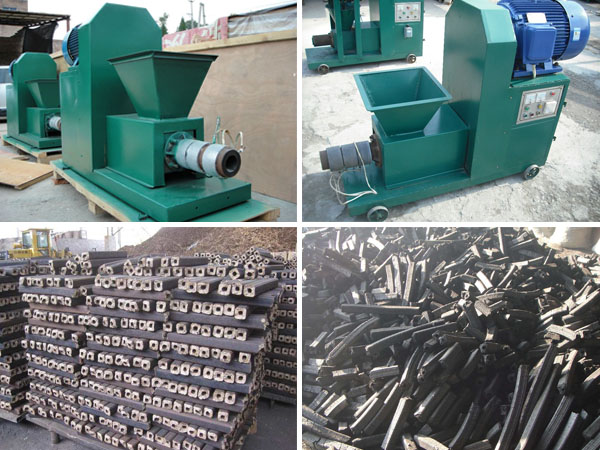 application of charcoal and briquette machine