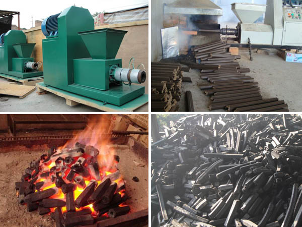 machine made charcoal and briquette machine for sale