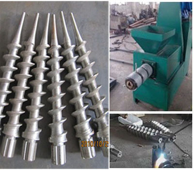 How to repair the screw pitch of propeller in briquette machine for sale