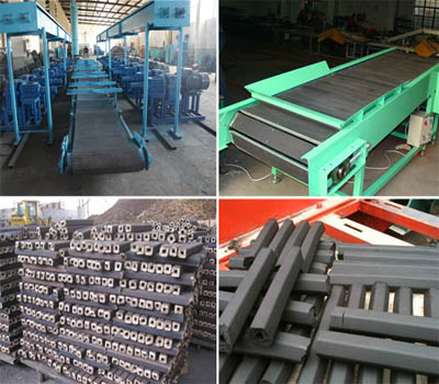 Conveying selection for briquette machine