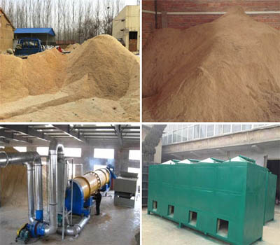 Fire prevention of sawdust materials after drying should be noticed