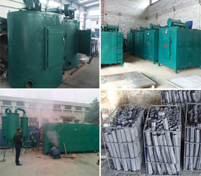 Carbonization time and rate of finished products of carbonizing furnace