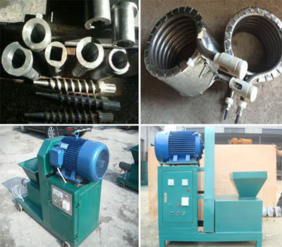 What parts of briquette machine are vulnerable?