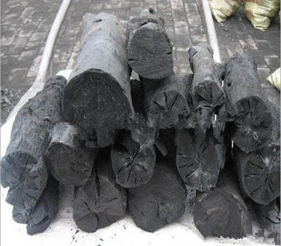 Wood turned charcoal