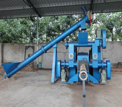 Peanut Shell Briquette Press