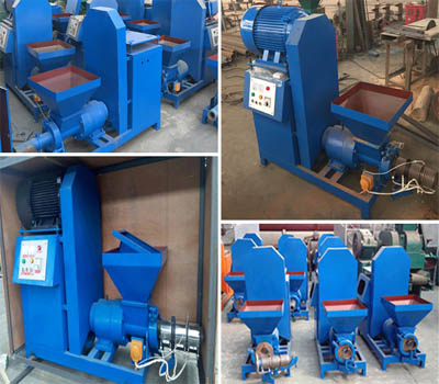 Wood briquette machine