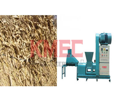 Straw briquette machine