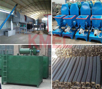 Straw briquetting machine