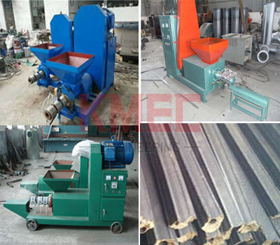 Straw briquette machine