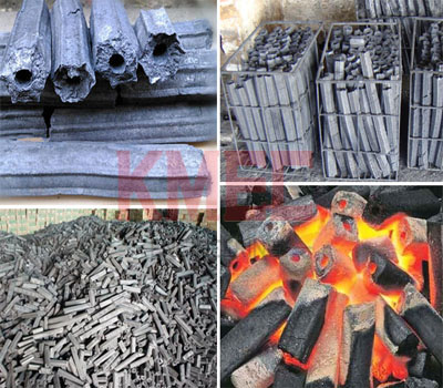 charcoal made by briquette machine